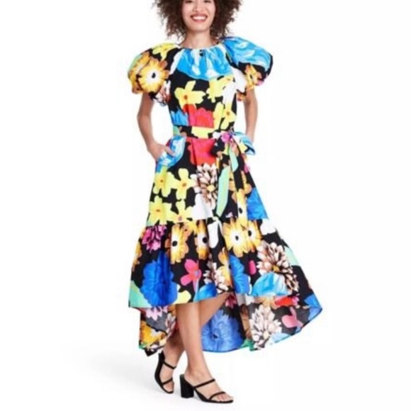 Christopher John Rogers Dresses & Skirts - Christopher John Rogers X Target Floral Puff Sleeve High Low Dress  4X